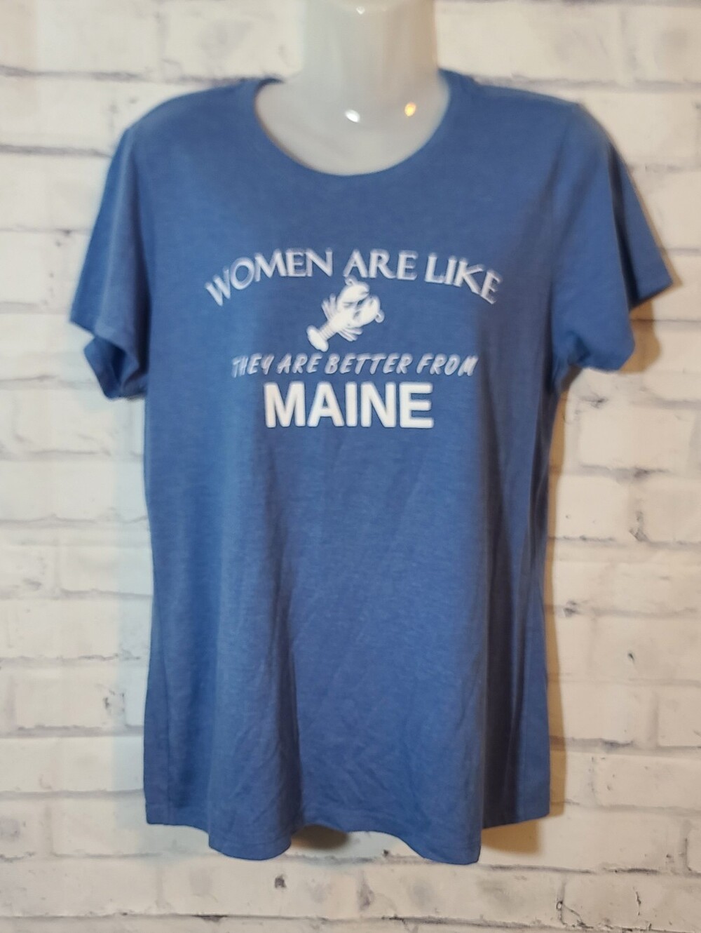Maine Lobster And Women Funny Tee Shirt